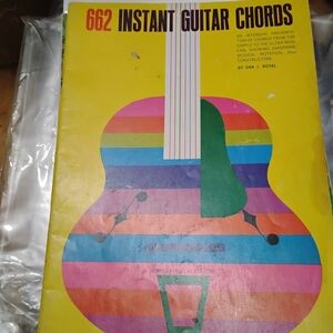 662-500 Instant Guitar Chords Songbook - Yellow Cover, Multicolor Guitar Graphic